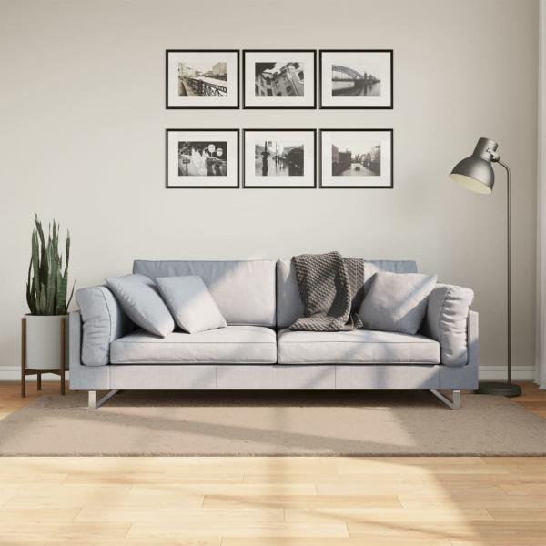 ARDEBO.de - Teppich HUARTE Kurzflor Weich und Waschbar Sandfarben 100x200cm