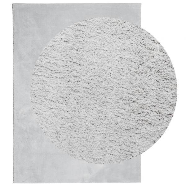 Teppich HUARTE Kurzflor Weich und Waschbar Grau 240x340 cm