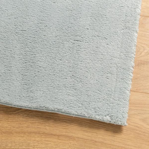 Teppich HUARTE Kurzflor Weich und Waschbar Blau 120x170 cm