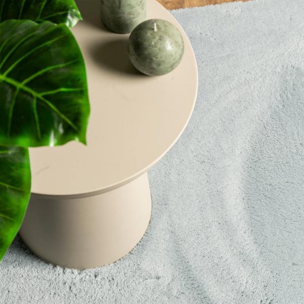 Teppich HUARTE Kurzflor Weich und Waschbar Blau 120x170 cm