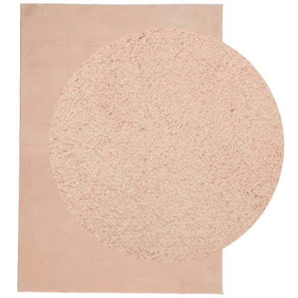 Teppich HUARTE Kurzflor Weich und Waschbar Blassrosa 120x170 cm