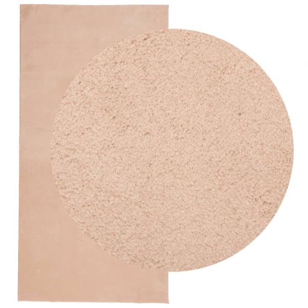 Teppich HUARTE Kurzflor Weich und Waschbar Blassrosa 100x200 cm