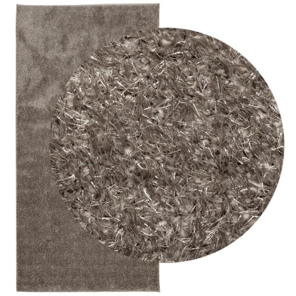Teppich ISTAN Hochflor Glänzend Grau 100x200 cm
