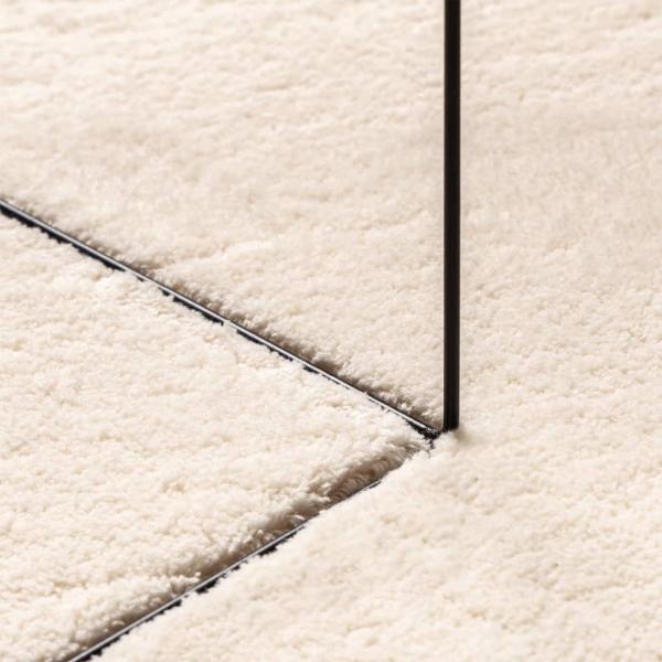 Teppich HUARTE Kurzflor Weich und Waschbar Beige Ø 80 cm