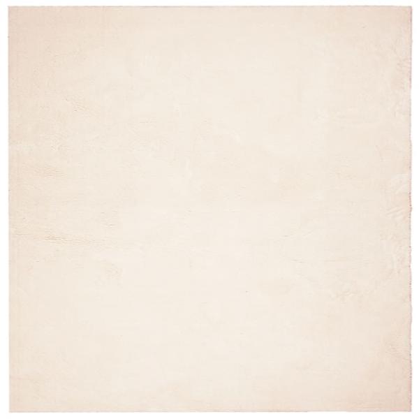 Teppich HUARTE Kurzflor Weich und Waschbar Beige 240x240 cm