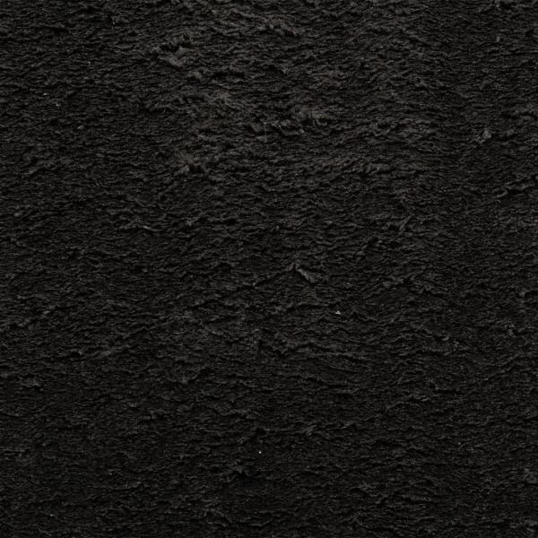 Teppich HUARTE Kurzflor Weich und Waschbar Schwarz 240x240 cm