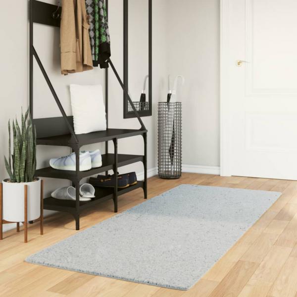 ARDEBO.de - Teppich HUARTE Kurzflor Weich und Waschbar Blau 80x200 cm