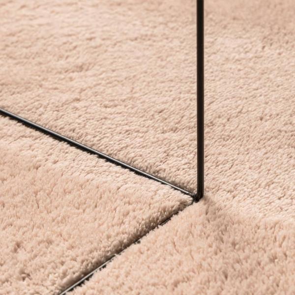 Teppich HUARTE Kurzflor Weich und Waschbar Blassrosa 160x230 cm