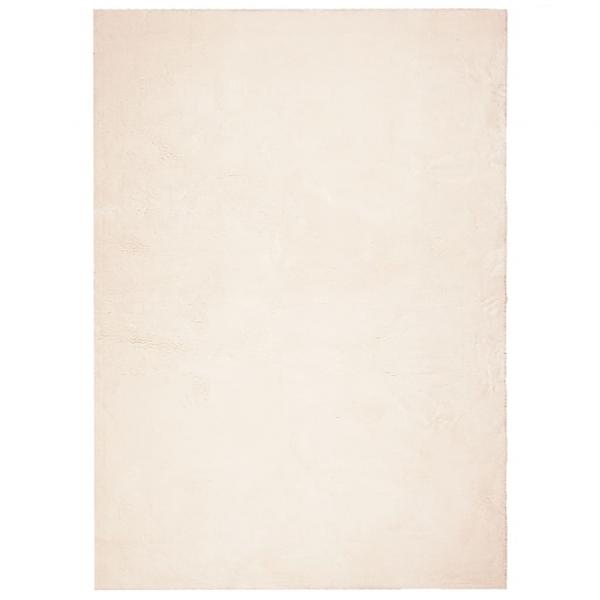 Teppich HUARTE Kurzflor Weich und Waschbar Beige 120x170 cm