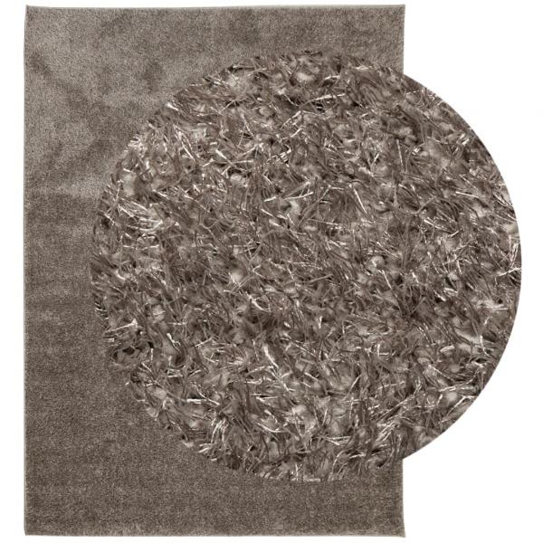 Teppich ISTAN Hochflor Glänzend Grau 200x280 cm