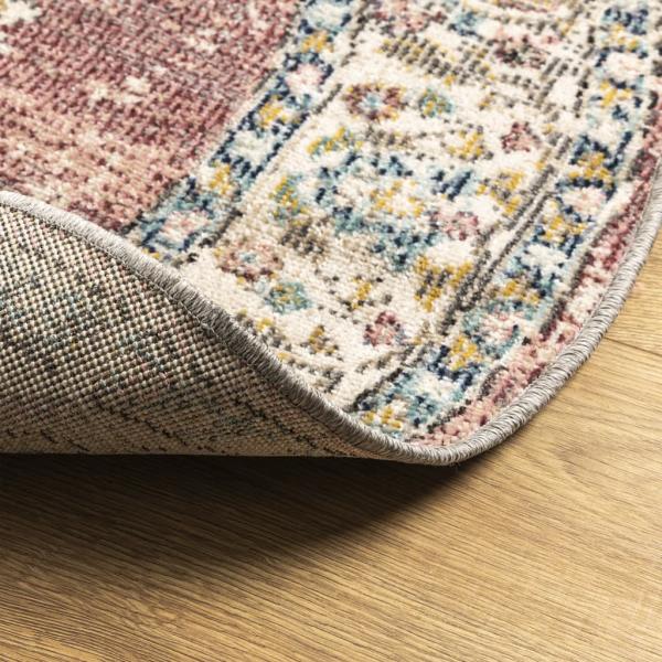 Teppich ARBIZU Indoor und Outdoor Vintage-Design Ø 120 cm
