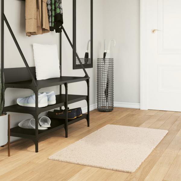 ARDEBO.de - Teppich HUARTE Kurzflor Weich und Waschbar Beige 60x110 cm