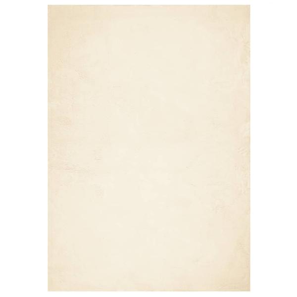 Teppich HUARTE Kurzflor Weich und Waschbar Creme 140x200 cm