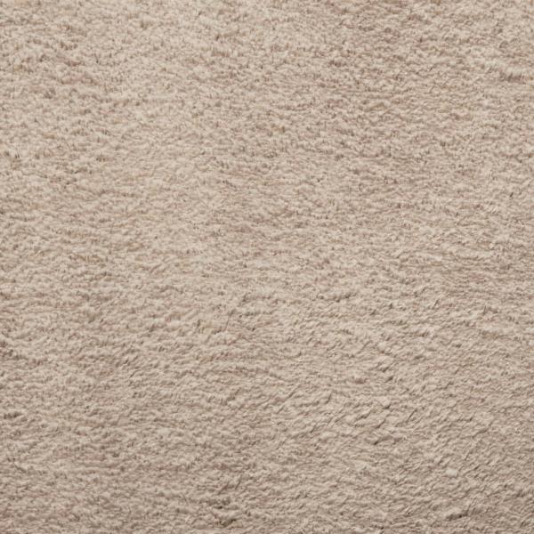 Teppich HUARTE Kurzflor Weich und Waschbar Sandfarben Ø 100 cm