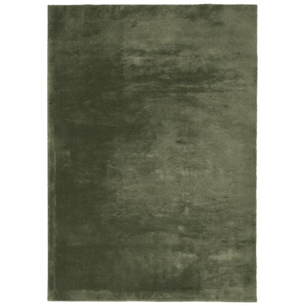 Teppich HUARTE Kurzflor Weich und Waschbar Waldgrün 200x280 cm
