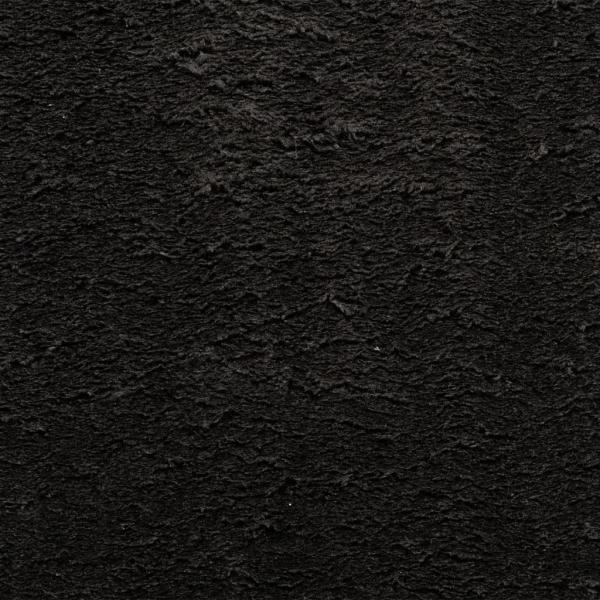 Teppich HUARTE Kurzflor Weich und Waschbar Schwarz 80x150 cm