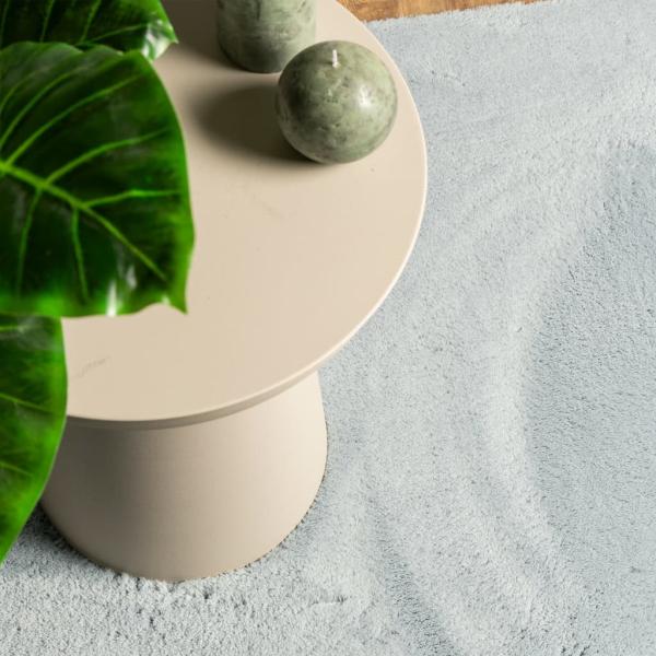 Teppich HUARTE Kurzflor Weich und Waschbar Blau 160x160 cm