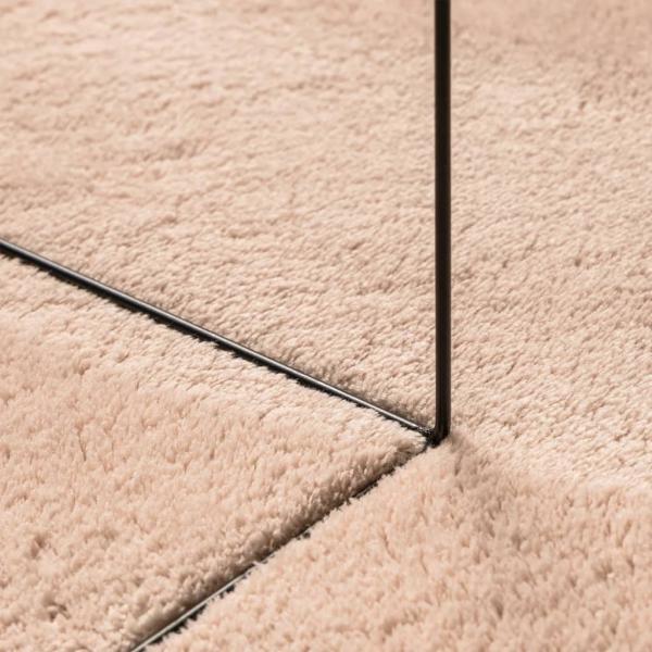 Teppich HUARTE Kurzflor Weich und Waschbar Blassrosa 200x200 cm