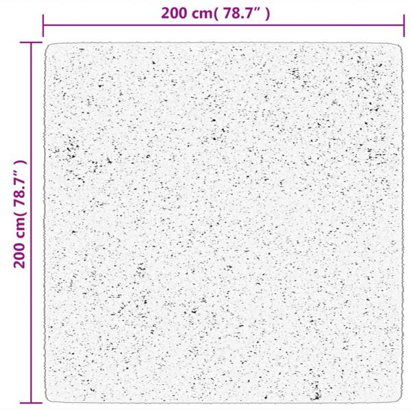 Teppich HUARTE Kurzflor Weich und Waschbar Blassrosa 200x200 cm