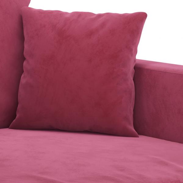 2-Sitzer-Sofa Weinrot 120 cm Samt