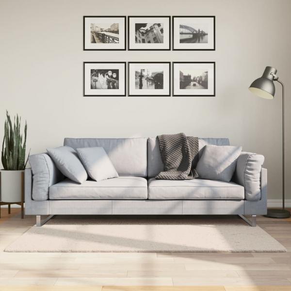ARDEBO.de - Teppich HUARTE Kurzflor Weich und Waschbar Beige 80x150 cm