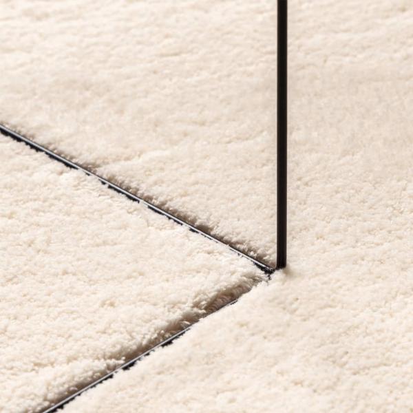 Teppich HUARTE Kurzflor Weich und Waschbar Beige 80x150 cm