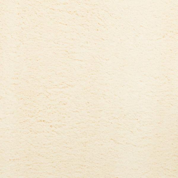 Teppich HUARTE Kurzflor Weich und Waschbar Creme 120x120 cm