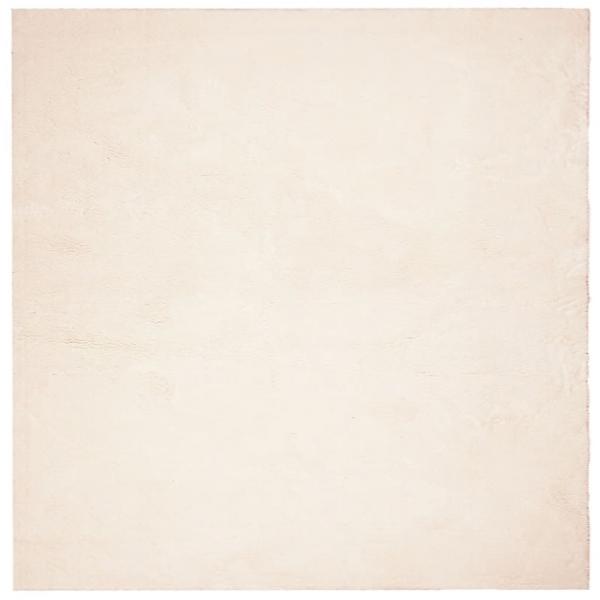 Teppich HUARTE Kurzflor Weich und Waschbar Beige 160x160 cm