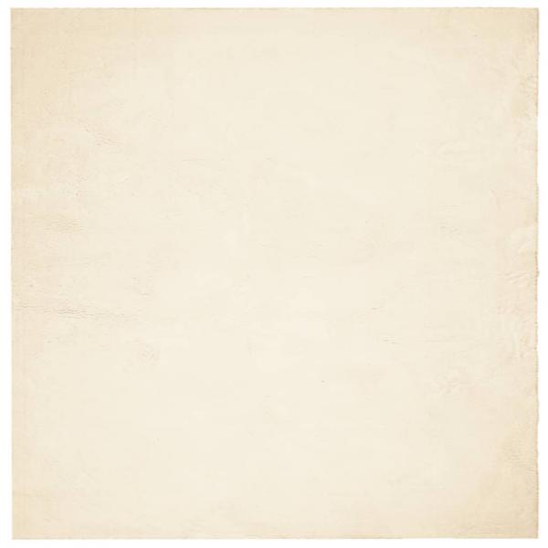 Teppich HUARTE Kurzflor Weich und Waschbar Creme 200x200 cm
