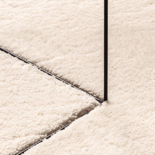 Teppich HUARTE Kurzflor Weich und Waschbar Beige Ø 100 cm
