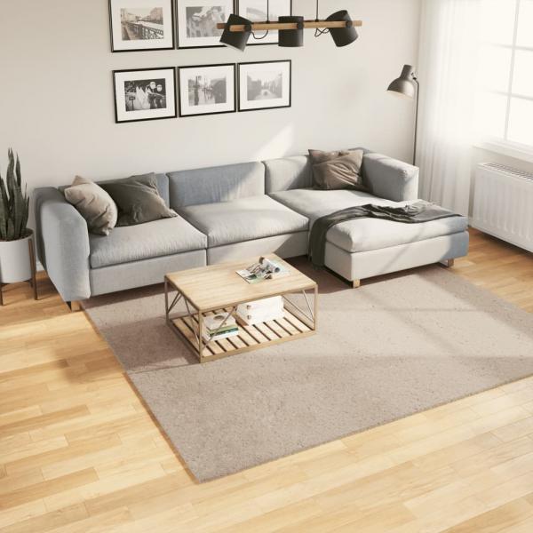 ARDEBO.de - Teppich HUARTE Kurzflor Weich und Waschbar Sandfarben 240x240cm