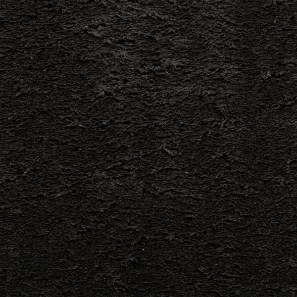Teppich HUARTE Kurzflor Weich und Waschbar Schwarz Ø 200 cm