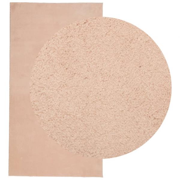 Teppich HUARTE Kurzflor Weich und Waschbar Blassrosa 80x150 cm