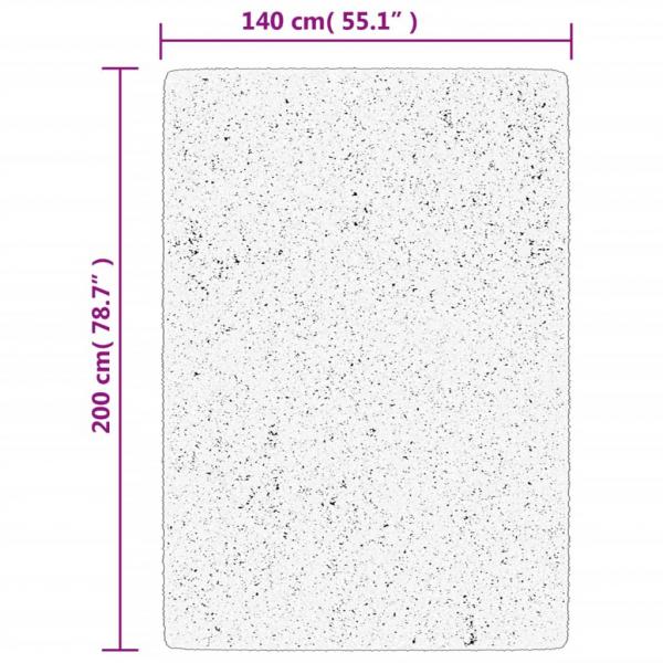 Teppich HUARTE Kurzflor Weich und Waschbar Rot 140x200 cm