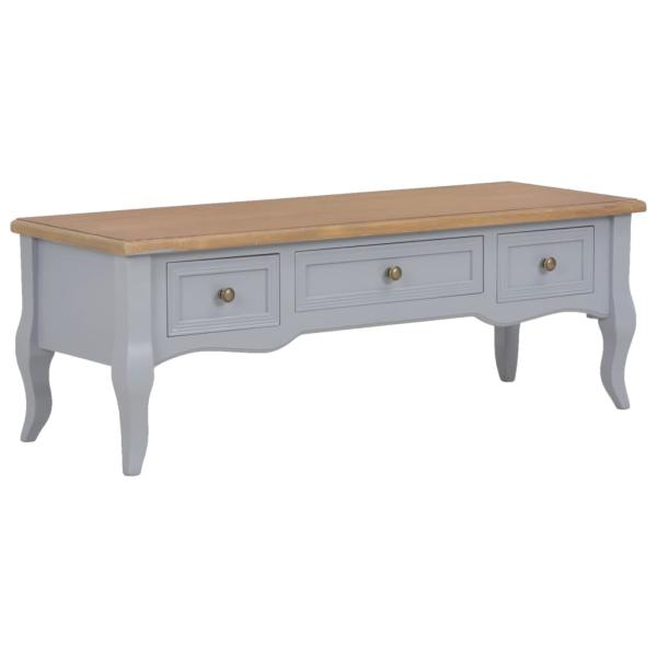 ARDEBO.de - TV-Schrank Grau 100 x 35 x 35 cm Holz