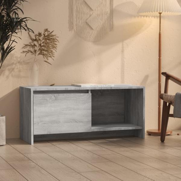 ARDEBO.de - TV-Schrank Grau Sonoma 90x35x40 cm Holzwerkstoff