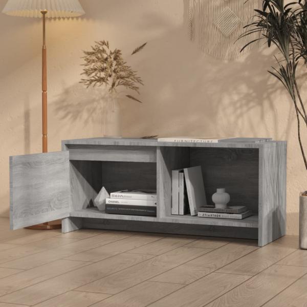 TV-Schrank Grau Sonoma 90x35x40 cm Holzwerkstoff