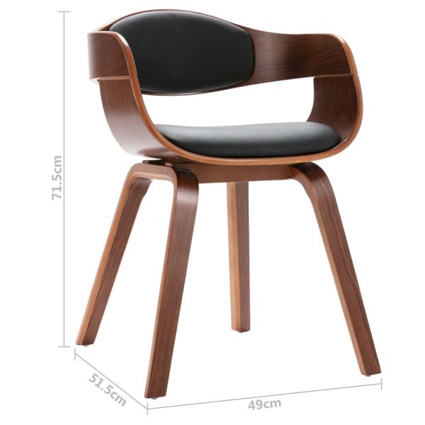 Esszimmerstühle 6 Stk. Bugholz und Kunstleder 