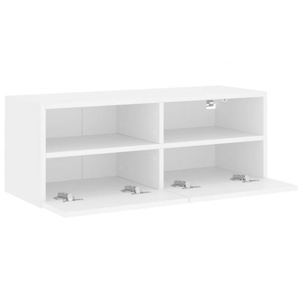 TV-Wandschrank Weiß 80x30x30 cm Holzwerkstoff