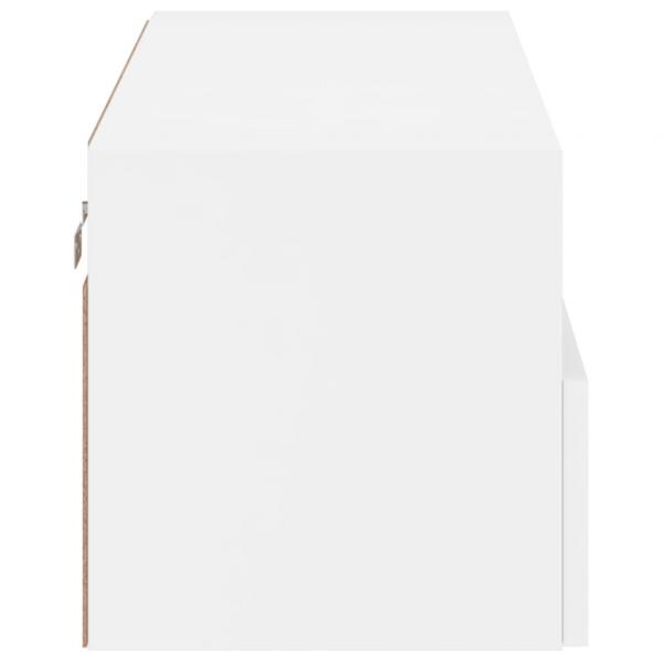 TV-Wandschrank Weiß 80x30x30 cm Holzwerkstoff