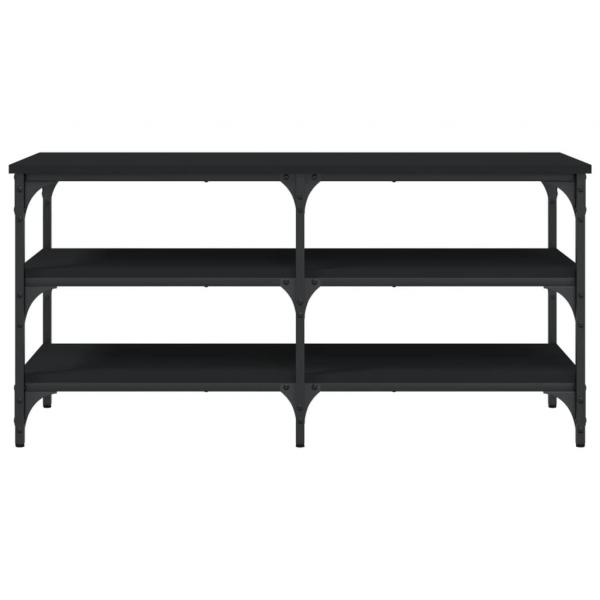 Schuhbank Schwarz 100x38,5x49cm Holzwerkstoff