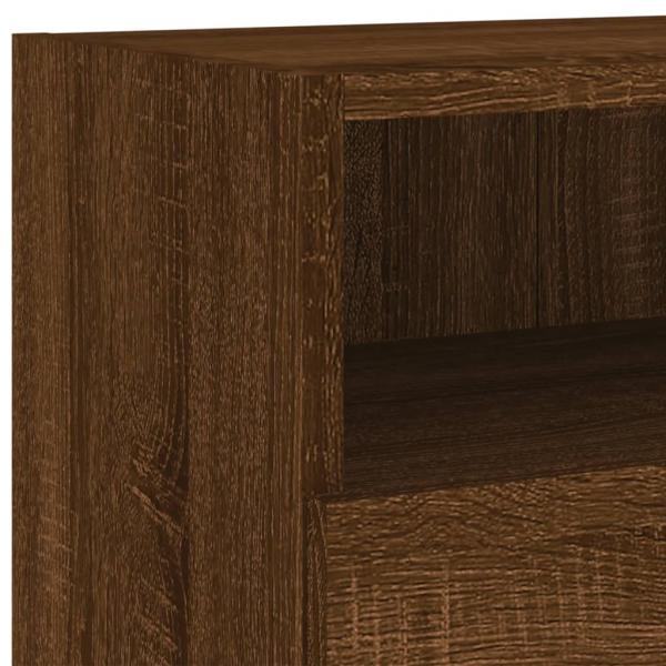 TV-Wandschrank Braun Eiche-Optik 100x30x30 cm Holzwerkstoff