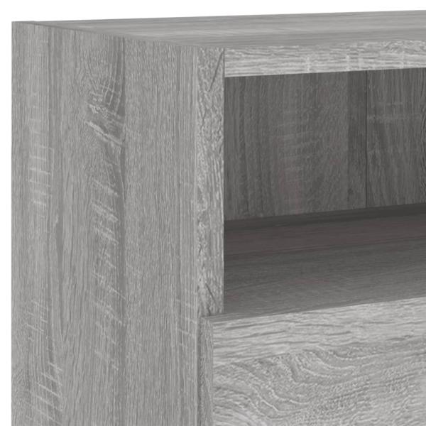 TV-Wandschränke 2 Stk. Grau Sonoma 80x30x30 cm Holzwerkstoff