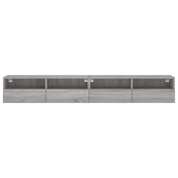 TV-Wandschränke 2 Stk. Grau Sonoma 100x30x30 cm Holzwerkstoff