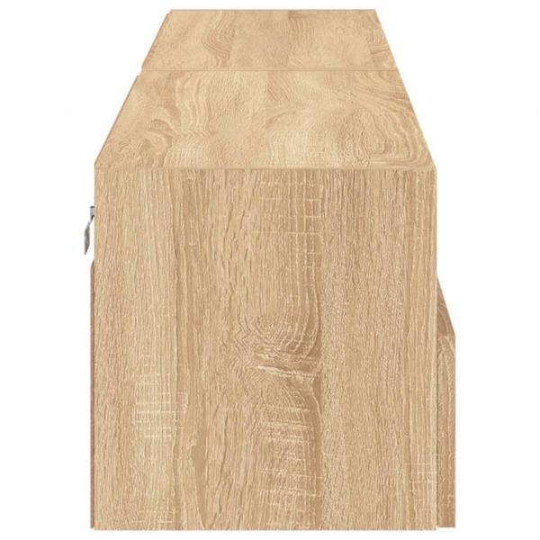 TV-Wandschränke 2 Stk. Sonoma-Eiche 80x30x30 cm Holzwerkstoff