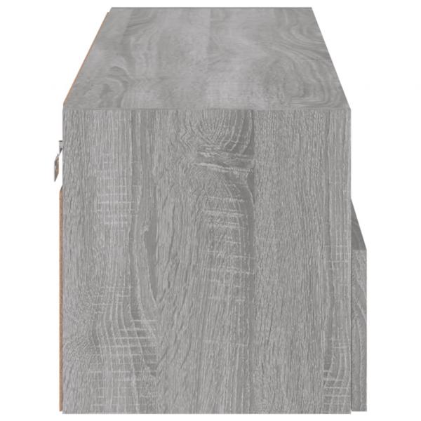 TV-Wandschrank Grau Sonoma 100x30x30 cm Holzwerkstoff