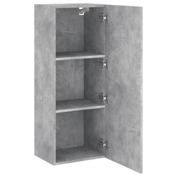 TV-Wandschrank Betongrau 40,5x30x102 cm Holzwerkstoff