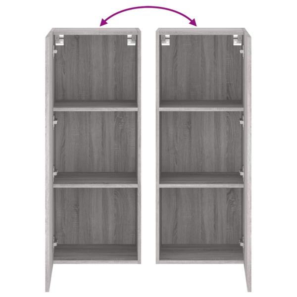 TV-Wandschrank Grau Sonoma 40,5x30x102 cm Holzwerkstoff