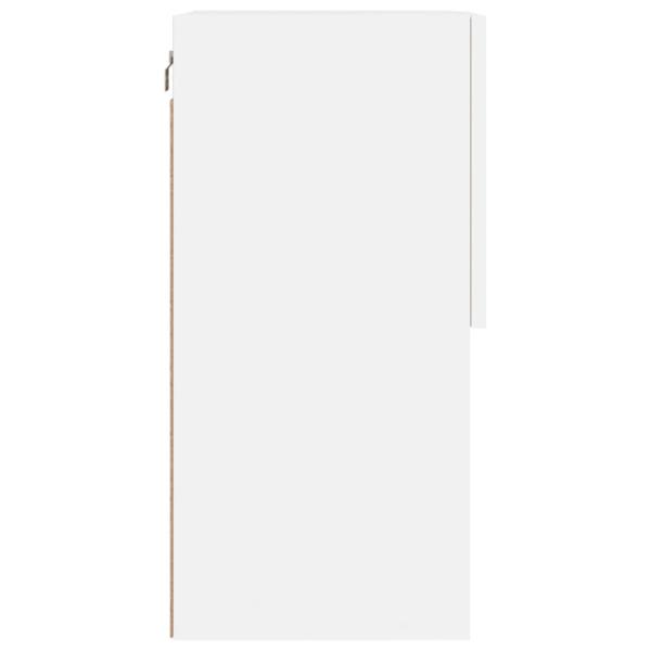 TV-Schränke mit LED-Leuchten 2 Stk. Weiß 40,5x30x60 cm