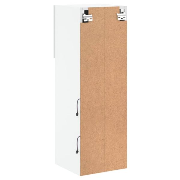 TV-Schränke mit LED-Leuchten 2 Stk. Weiß 30,5x30x90 cm